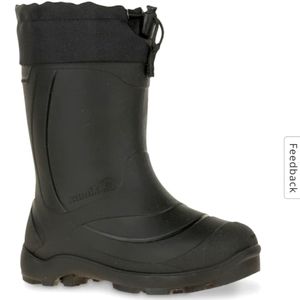 Kamik Snowbuster kids boots. Size 13. Black. EUC.